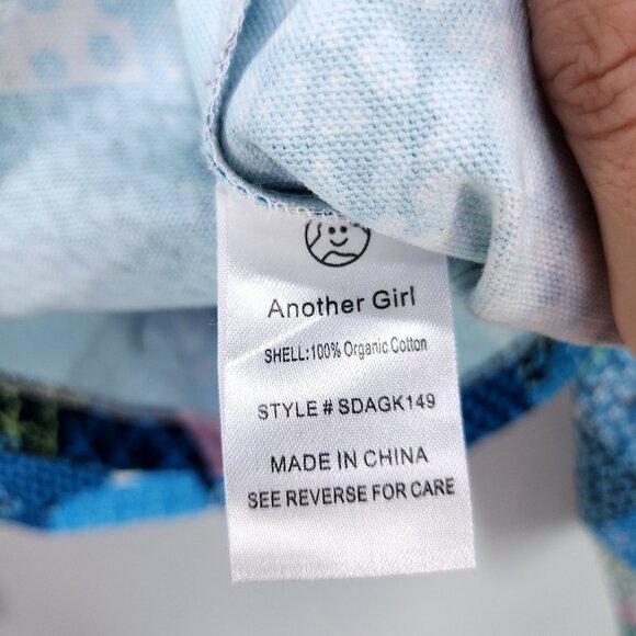 Another Girl Cropped Boxy Jacket Size 8 Patchwork Front Pockets Eclectic Boho - Picture 6 of 16